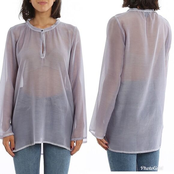 Revolve AVANT TOI OMBRE SILK BLEND VOILE TUNIC - Picture 1 of 12